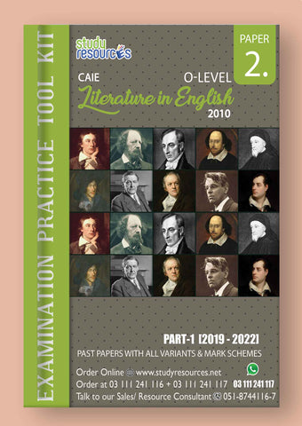 Cambridge O-Level Literature In English (2010) P-2 Past Papers (2019-2022)