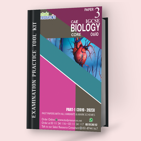 Cambridge IGCSE Biology (0610) P-3 Past Papers Part-1 (2019-2023) Core