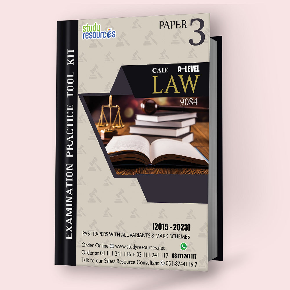 Cambridge A-Level Law (9084) P-3 Past Papers (2015-2023)