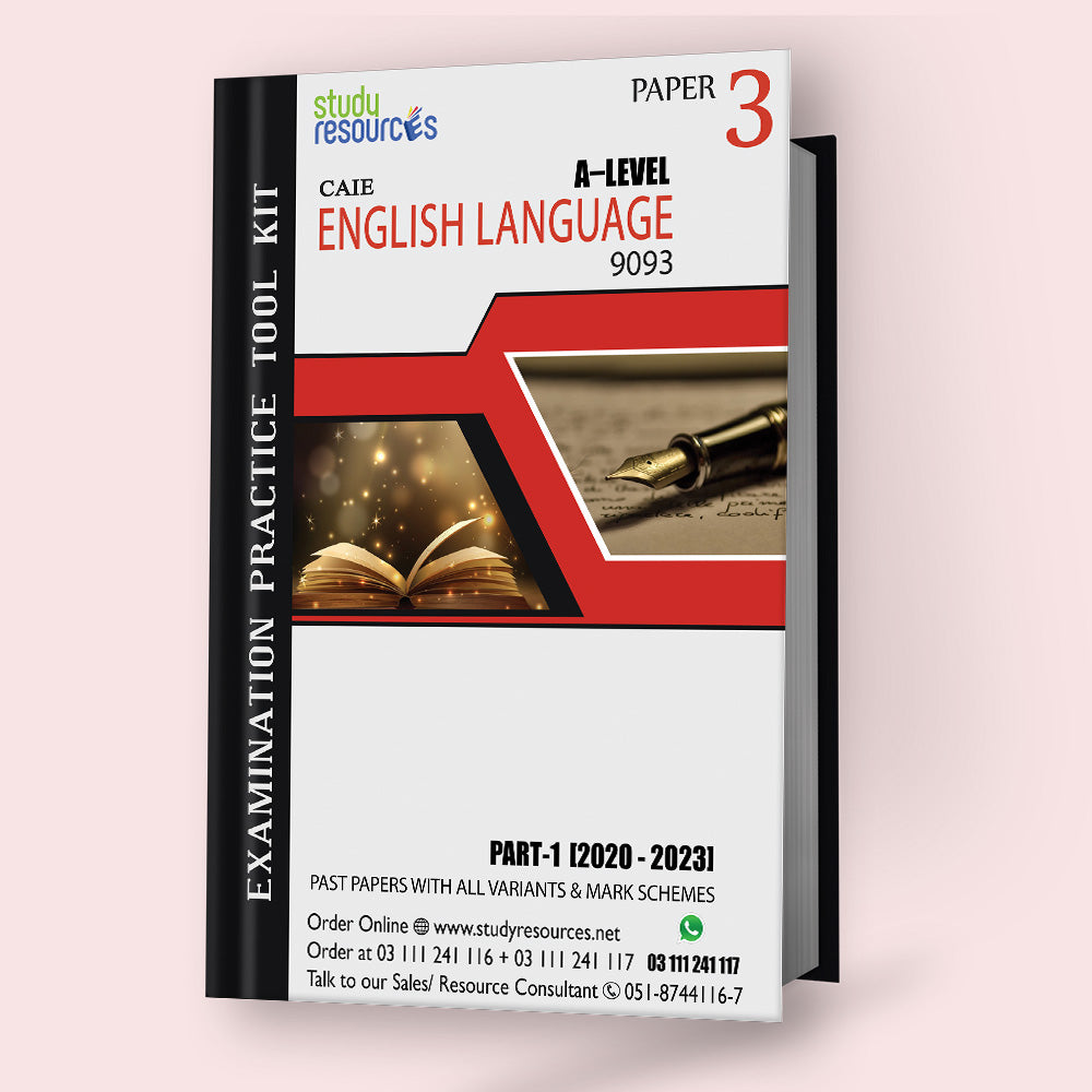 Cambridge A-Level English Language (9093) P-3 Past Papers Part 1 (2020-2023) - Study Resources