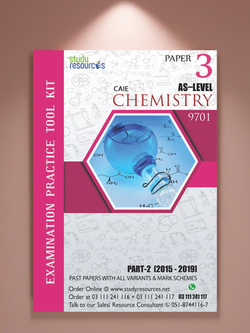 Cambridge AS-Level Chemistry (9701) P-3 Past Papers Part-2 (2015-2019) - Study Resources