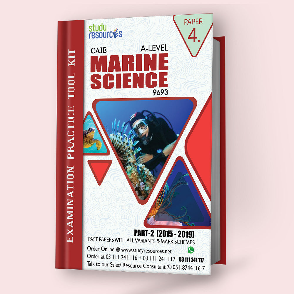 Cambridge A-Level Marine Science (9693) P-4 Past Papers Part-2 (2015-2019)