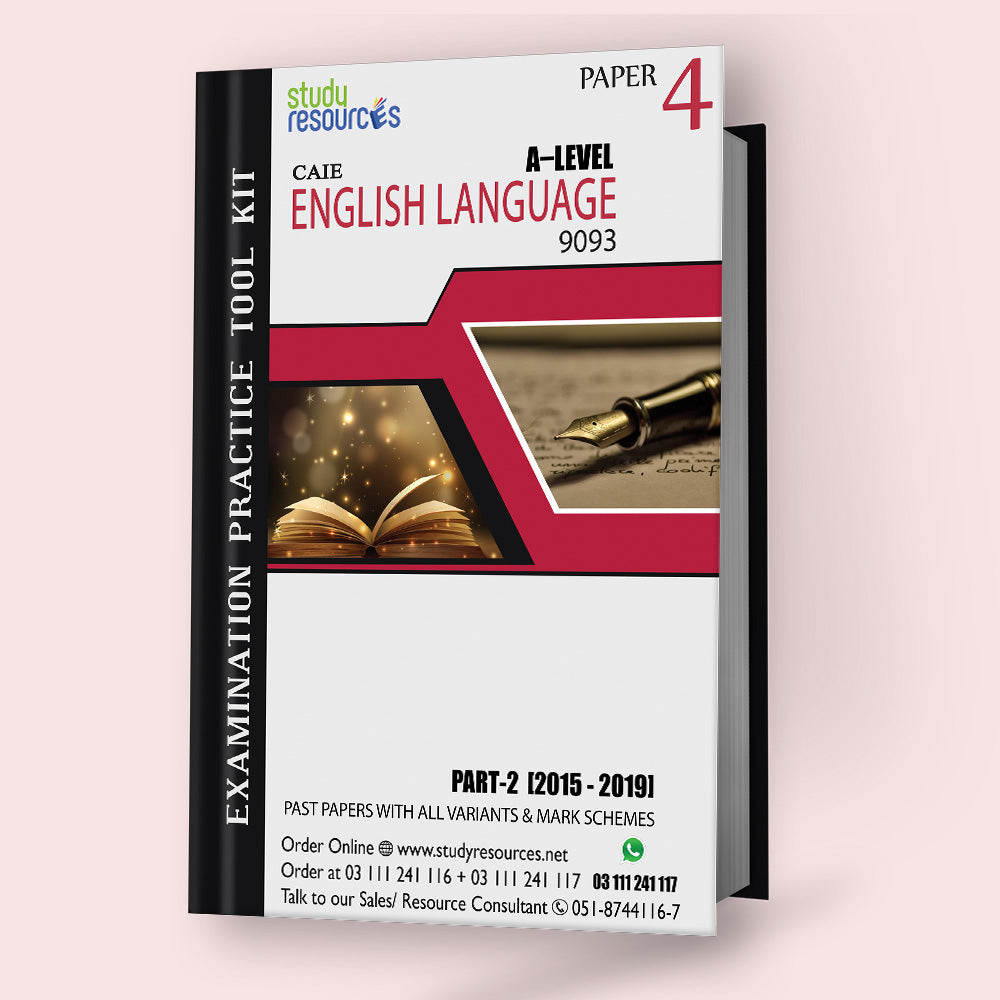 Cambridge A-Level English Language (9093) P-4 Past Papers Part 2 (2015-2019)