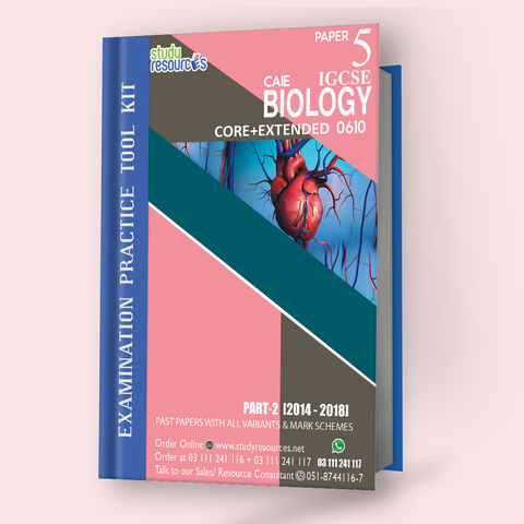 Cambridge IGCSE Biology (0610) P-5 Past Papers Part-2 (2014-2018) Core+Extended
