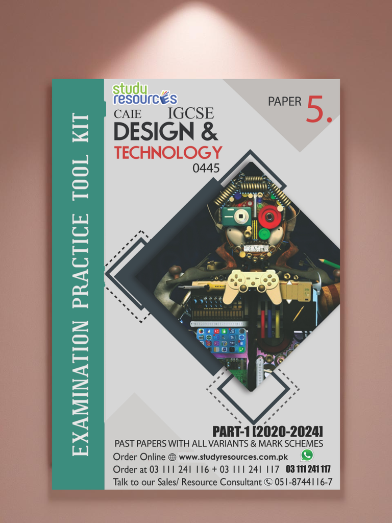 Cambridge IGCSE Design & Technology (0445) P-5 Past Papers Part-1 (201 ...