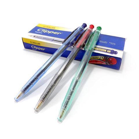 DOLLAR Clipper Ballpoint Pen (Box of 10 Pens)