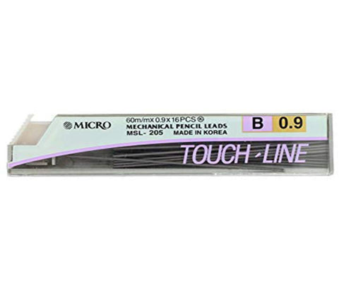 Micro Touch-Line HB Mechanical Pencil Leads 0.5mm (3 Pieces) Stationary Micro 