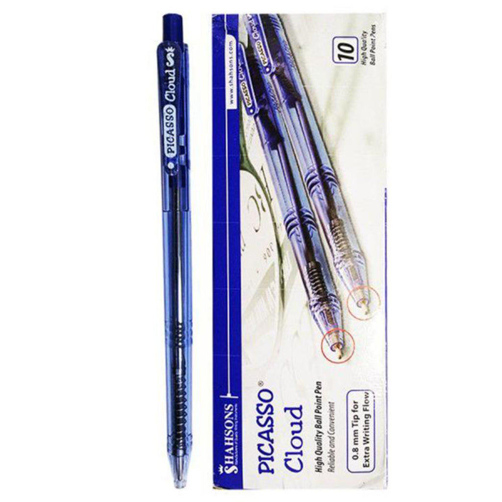 Picasso Cloud Ballpoint Pens (Box of 10 Pens) Stationary Picasso 