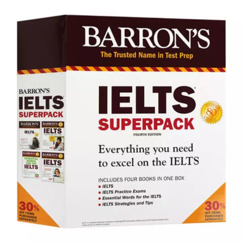 Barron's IELTS SuperPack 4th Edition (Pack of 4 Books)(Low Price Edition)