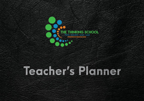 The Thinking School Teacher Planner Montessori
